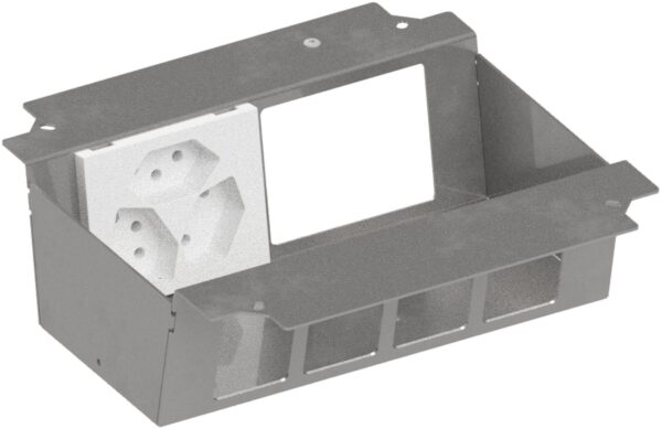 Produktbild UBD 215 249  -  Steckdoseneinsatz für 2x4V FLF inkl. 1x 3xT13/s, weiss